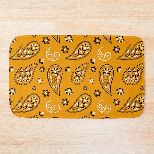 Item preview, Paisley pattern Mustard Yellow  designed and sold by UZRWRLD .