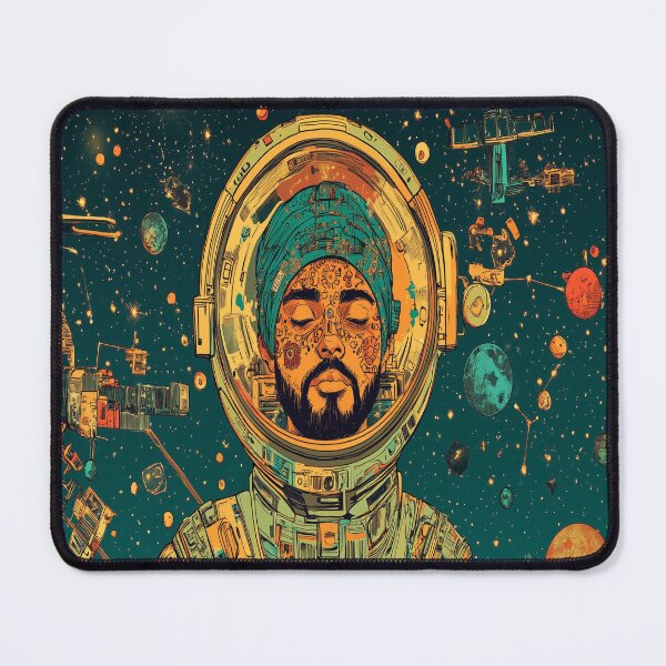 Item preview, Space Guardian Sikh Astronaut in space designed and sold by BeatnikBuddha.