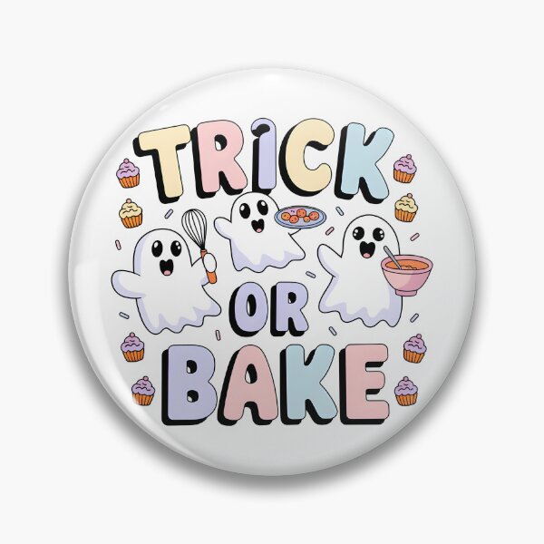 Item preview, Trick or Bake - Cute Halloween Ghosts Baking designed and sold by Snifferius.