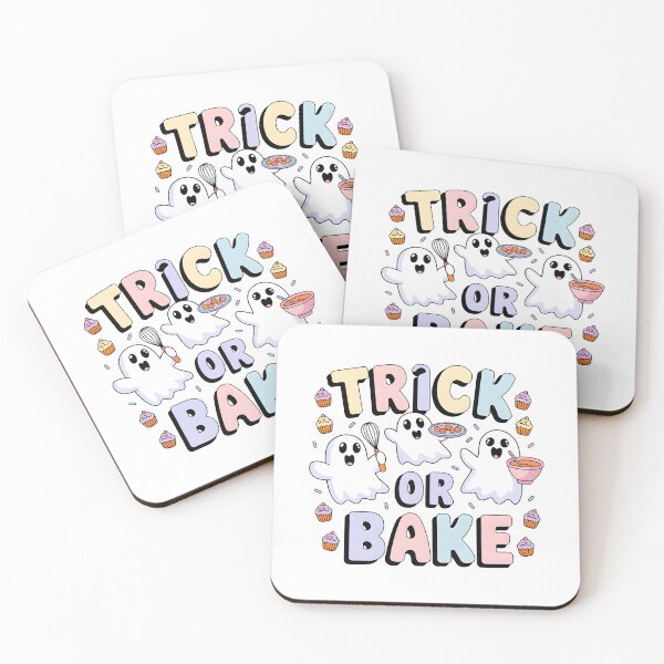 Item preview, Trick or Bake - Cute Halloween Ghosts Baking designed and sold by Snifferius.
