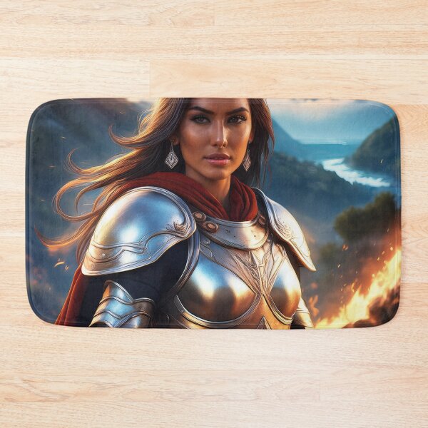Item preview, a warrior in the burning mountains. designed and sold by Karine Dupras.