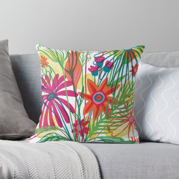G.D.Flowers: Some Flowers, Dammit! Throw Pillow