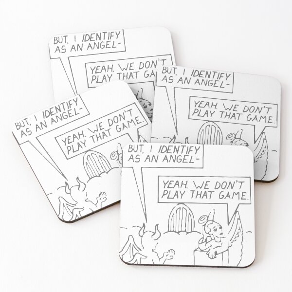 Item preview, But I Identify As An Angel Funny Joke Meme designed and sold by teenugs.