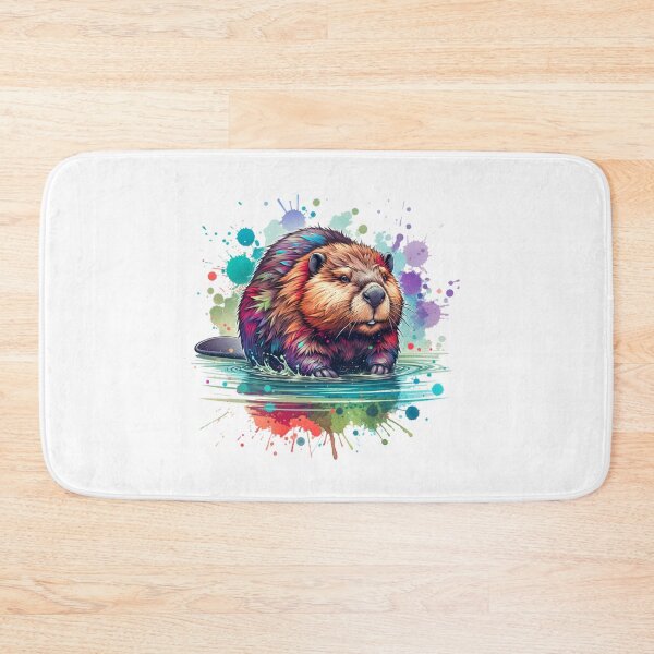 Item preview, Beaver watercolor designed and sold by Catherine Harrison.