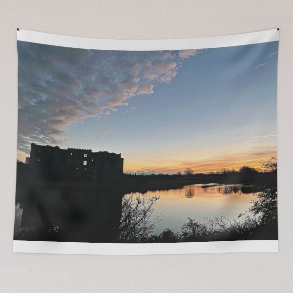 Item preview, Carew Castle and Carew Millpond at dusk designed and sold by WondersOfWales.