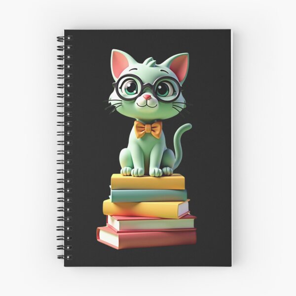 Item preview, Studious Cat on Book Stack designed and sold by eliteandhonor.
