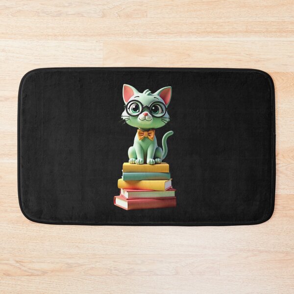 Item preview, Studious Cat on Book Stack designed and sold by eliteandhonor.