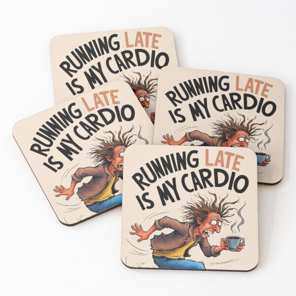 Item preview, Running late is my cardio! designed and sold by Shuvojyoti.