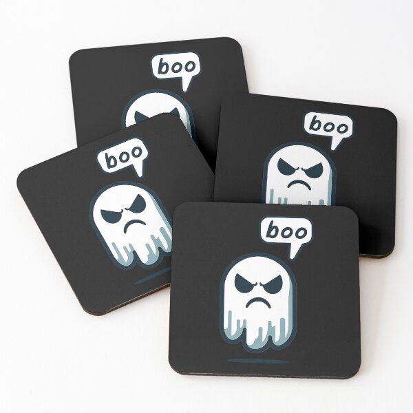 Item preview, Disapproving Ghost: Boo! Drawing of an unhappy ghost. designed and sold by EdgyEdgeArt.