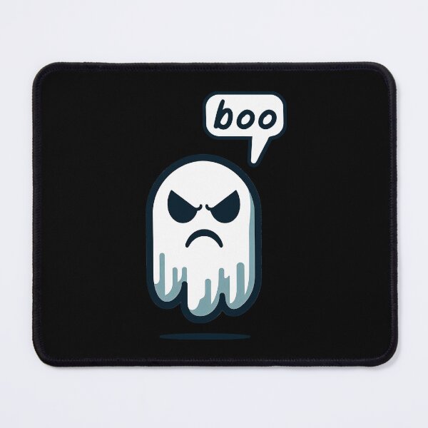 Item preview, Disapproving Ghost: Boo! Drawing of an unhappy ghost. designed and sold by EdgyEdgeArt.