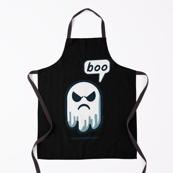 Item preview, Disapproving Ghost: Boo! Drawing of an unhappy ghost. designed and sold by EdgyEdgeArt.