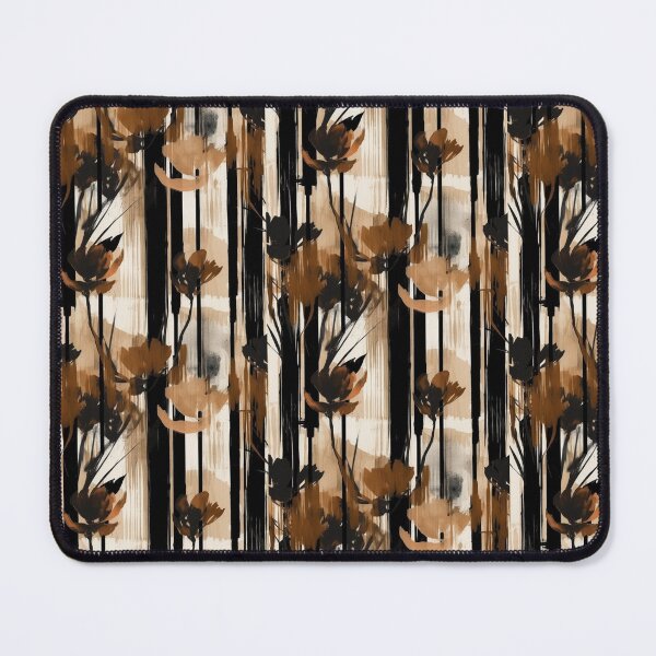 Item preview, brown and black minimalist flower decoration designed and sold by kusamono-art.