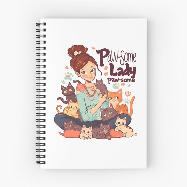 Item preview, Paw-some Lady Wordplay Awesome Kittens and Cat Lover Lady Cat Rescue  designed and sold by scooterbaby.