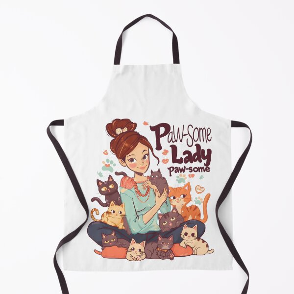 Item preview, Paw-some Lady Wordplay Awesome Kittens and Cat Lover Lady Cat Rescue designed and sold by scooterbaby.