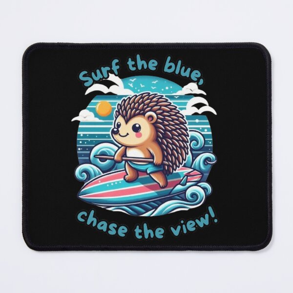 Item preview, Ride the waves with this adventurous hedgehog designed and sold by nipunab.