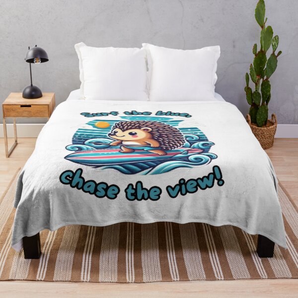 Item preview, Ride the waves with this adventurous hedgehog designed and sold by nipunab.