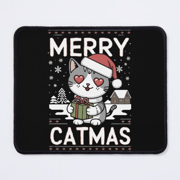 Item preview, Merry Catmas Adorable Kitten Christmas T-Shirt Cute Christmas Cat Tee designed and sold by piketo.
