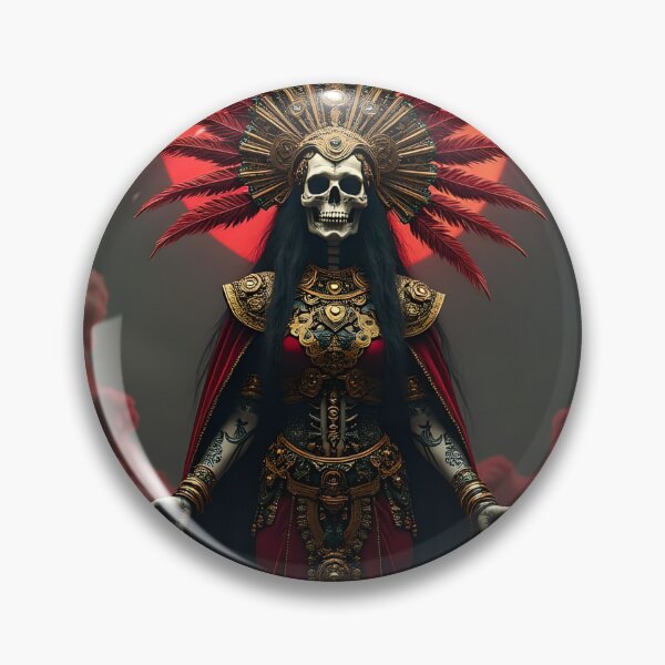 Item preview, Mictecacihuatl Aztec Goddess of Death Art designed and sold by Mythic-Threads.