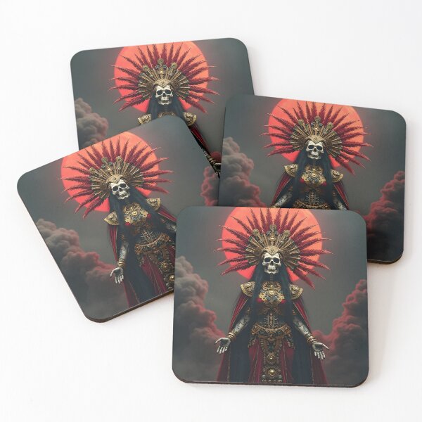 Item preview, Mictecacihuatl Aztec Goddess of Death Art designed and sold by Mythic-Threads.