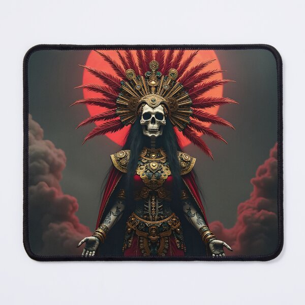 Item preview, Mictecacihuatl Aztec Goddess of Death Art designed and sold by Mythic-Threads.