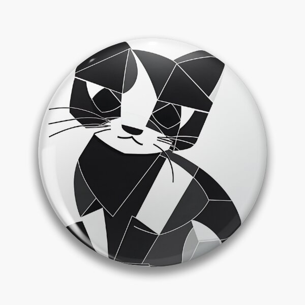 Item preview, Cute kitten featuring an abstract shape. designed and sold by FreedomArtShop.