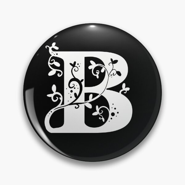 Item preview, White Capital Letter B With Vines designed and sold by Victoria Lehnard.
