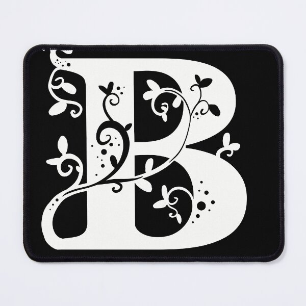 Item preview, White Capital Letter B With Vines designed and sold by Victoria Lehnard.