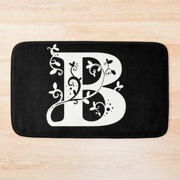 Item preview, White Capital Letter B With Vines designed and sold by Victoria Lehnard.