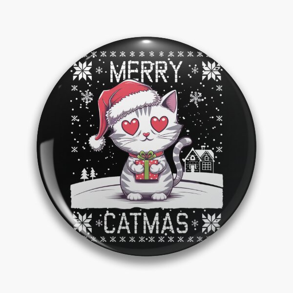 Item preview, Celebrate Merry Catmas Adorable Kitten Christmas T-Shirt Cute Christmas Cat Tee designed and sold by piketo.