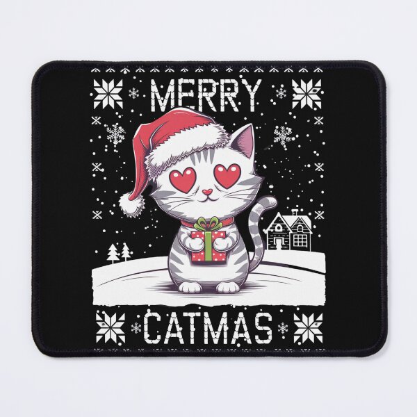 Item preview, Celebrate Merry Catmas Adorable Kitten Christmas T-Shirt Cute Christmas Cat Tee designed and sold by piketo.