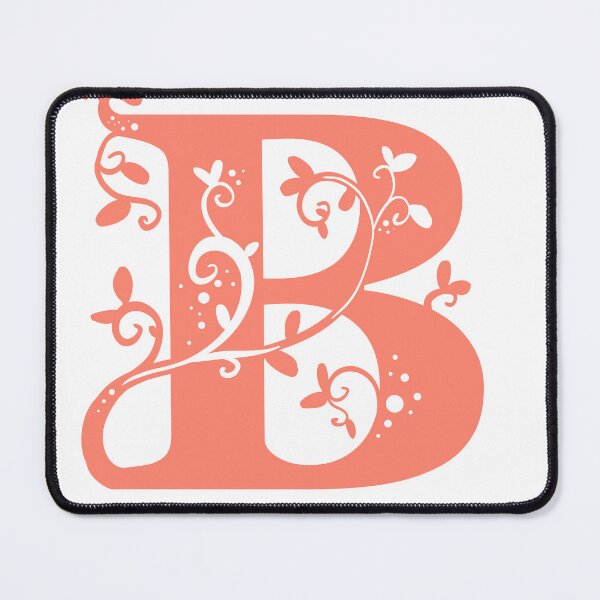 Item preview, Red Capital Letter B With Vines designed and sold by Victoria Lehnard.