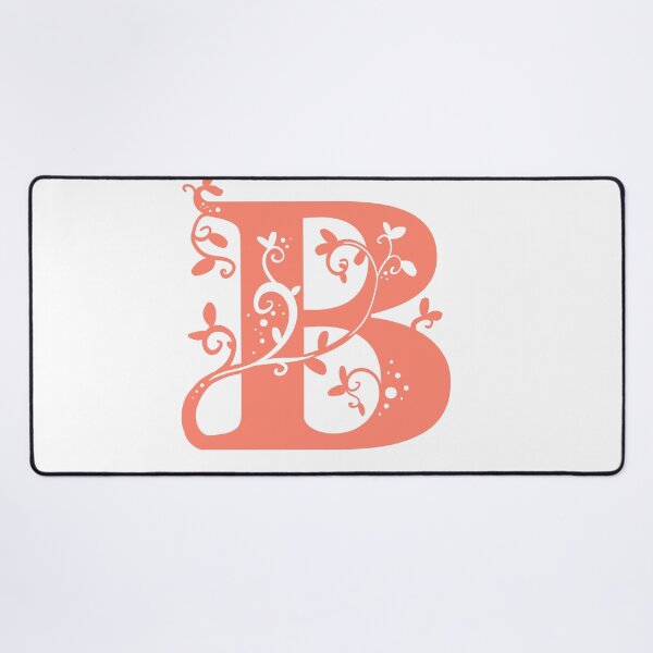 Item preview, Red Capital Letter B With Vines designed and sold by Victoria Lehnard.