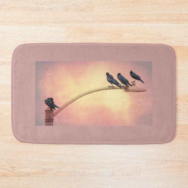 Item preview, Crows Hanging Out on the Lamp Post designed and sold by CarolM.