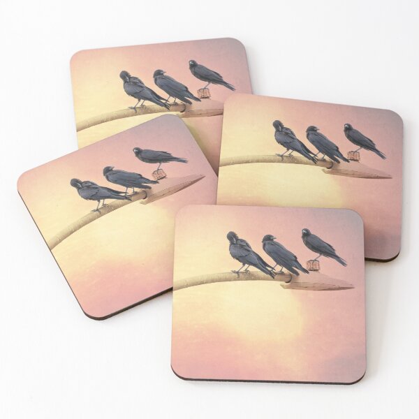 Item preview, Crows Hanging Out on the Lamp Post designed and sold by CarolM.