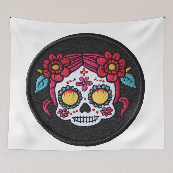 Item preview, Sugar Skull Patch designed and sold by SuperUltraPrint.