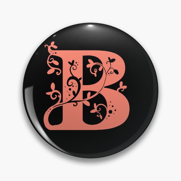 Item preview, Red Capital Letter B With Vines V3 designed and sold by Victoria Lehnard.