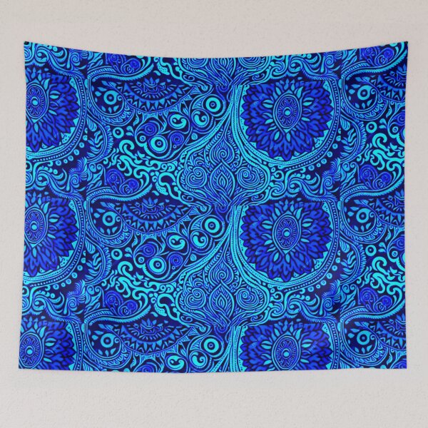 Item preview, Fower pattern Blue designed and sold by UZRWRLD .