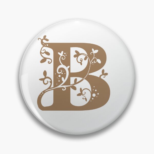 Item preview, Brown Capital Letter B With Vines designed and sold by Victoria Lehnard.