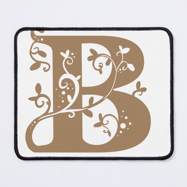 Item preview, Brown Capital Letter B With Vines designed and sold by Victoria Lehnard.