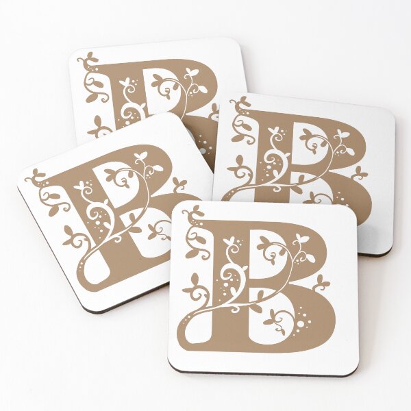 Item preview, Brown Capital Letter B With Vines designed and sold by Victoria Lehnard.