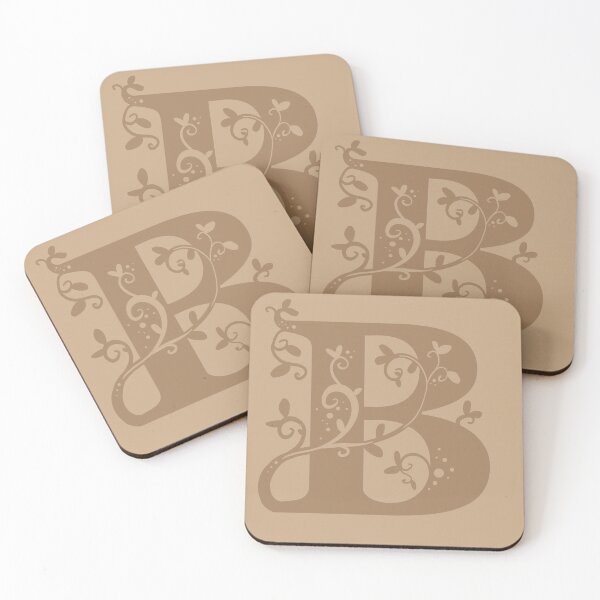 Item preview, Brown Capital Letter B With Vines V2 designed and sold by Victoria Lehnard.