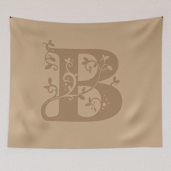 Item preview, Brown Capital Letter B With Vines V2 designed and sold by Victoria Lehnard.