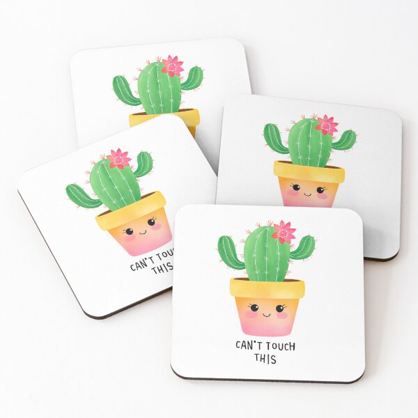 Item preview, 'Can't Touch This' Cute Cactus Plant Lovers Gardening Design, Gift Idea designed and sold by RootedAvenueCo.