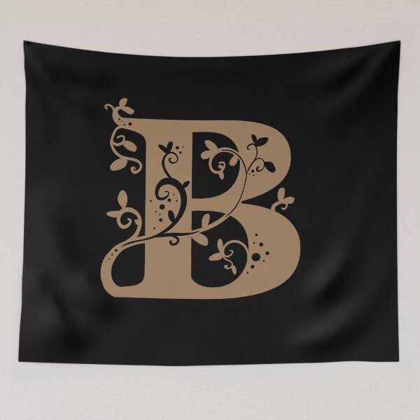 Item preview, Brown Capital Letter B With Vines V3 designed and sold by Victoria Lehnard.