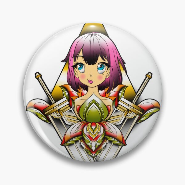 Item preview, Neo trad anime girl designed and sold by Tuffytats.
