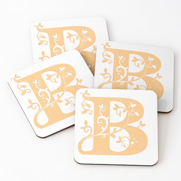 Item preview, Orange Capital Letter B With Vines designed and sold by Victoria Lehnard.