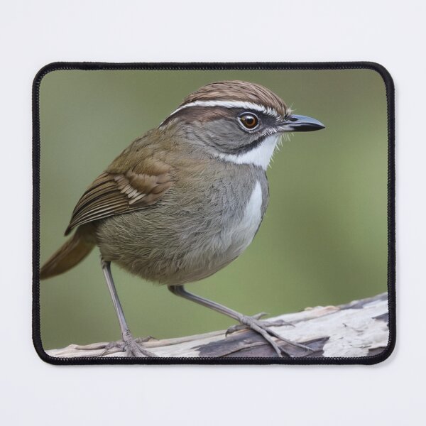 Item preview, White browned Scrubwren on a Branch designed and sold by laguitan10.