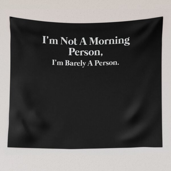 Item preview, I’m not a morning person, I’m barely a person. designed and sold by VinsendDraconi.