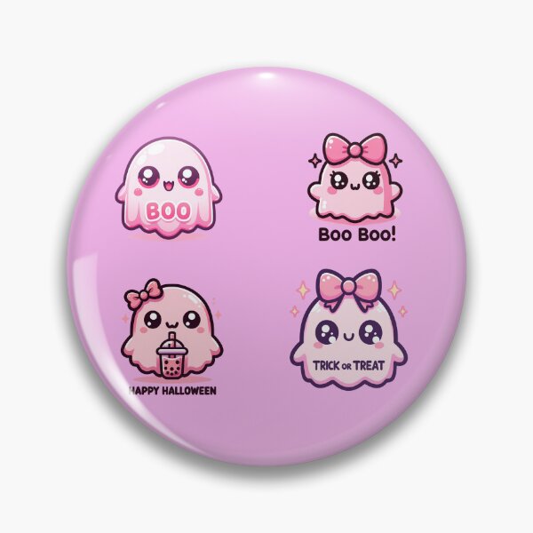 Item preview, Pink ghost Halloween vibes stickers and more designed and sold by CRandRRstickers.