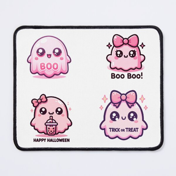 Item preview, Pink ghost Halloween vibes stickers and more designed and sold by CRandRRstickers.
